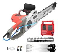 Motosega Elettrica per Cemento 5800/6500W, Tagliamuri per Calcestruzzo Armato con Catena Diamantata, Sega a Catena Professionale con Abbattimento Polvere ad Acqua, Profondità Taglio 35/48cm (480)