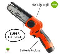 MOTOSEGA ELETTROSEGA STOCKER ALL-ROUNDER E-100 UC 16,8V BATTERIA 2Ah INCLUSA