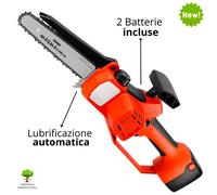 MOTOSEGA ELETTROSEGA STOCKER MAGMA E-200 LA 450W BARRA 20cm + 2 BATTERIE 2,6Ah