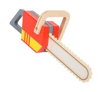 small foot Chainsaw made of wood, role play toy on the theme of fire department,