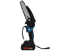 motosega, Mini motosega elettrica portatile da 4 pollici, con batteria e caricabatteria, interruttore di velocità continuo.(One battery/one charger/one chain)