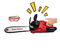 Motosega per bambini - Set da gioco di costruzione a batteria con suono luminoso, robusto strumento da giardino per ragazze, dispositivo educativo di ruolo per divertimento all'aperto, sicuro