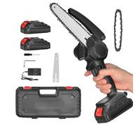 Motosega Piccolo a batteria,Motosega a Batteria Parkside Portatile da 6 Pollici, Ricaricabile Alimentata a Batteria per Rami, Patio, Casa e Giardino con Motore Brushless