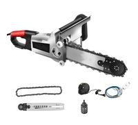 Motosega portatile, motosega elettrica per cemento, taglio a parete con catena diamantata da 13,8/18,9 pollici con abbattimento della polvere ad acqua, con 2 catene/2 barre di guida,480