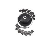 Motosega universale, testina for taglio erba for tosaerba - Testina for decespugliatore con catena filettata nera for giardino, arbusti e accessori for il taglio dell'erba for impieghi gravosi