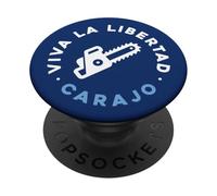 Motosega Viva la Libertad Carajo, Reformer, Freedom PopSockets PopGrip Adesivo