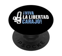 Motosega Viva la Libertad Carajo Reformer Libertà PopSockets PopGrip Adesivo