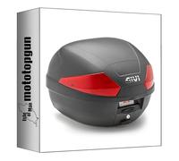 MOTOTOPGUN givi bauletto b29n2 monolock nero 29 lt + attacco compatibile con honda sh 125-150 i 2005 2006 2007 2008 b29n2 + e219