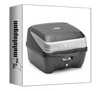 MOTOTOPGUN givi bauletto b32n monolock argento 32 lt + atacco compatibile con kawasaki ninja 1000 sx 2020 2021 2022 2023 2024 b32n + 4130fz + m5m