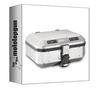 MOTOTOPGUN givi bauletto dlm30a monokey trekker dolomiti alluminio 30 lt + attacco compatibile con suzuki dl 1000 v-strom 2014 2015 2016
