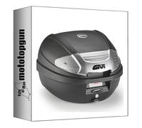 MOTOTOPGUN givi bauletto e300nt2b monolock nero tech 30 lt + attacco compatibile con keeway v 302 c 2023 2024