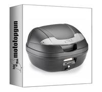 MOTOTOPGUN givi bauletto e340nt2 monolock vision nero tech 34 lt + attacco compatibile con keeway v 302 c 2023 2024