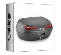MOTOTOPGUN givi bauletto e455n monolock simply iv nero 45 lt + attacco compatibile con keeway rkf 125 2018 2019 2020 2021 2022 2023 2024 e455n + 9103fz