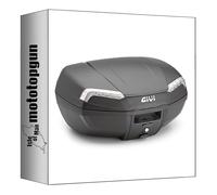 MOTOTOPGUN givi bauletto e46nt2 monolock riviera nero tech 46 lt + attacco compatibile con keeway v 302 c 2023 2024