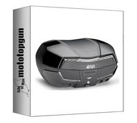MOTOTOPGUN givi bauletto monokey maxia 5 nero tech 58 lt per portapacchi originale + attacco compatibile con honda crf 1100 l africa twin 2020 2021 2022 2023 v58nntb + sr1178 + m5