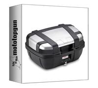 MOTOTOPGUN givi bauletto monokey trekker alluminio 52 lt 6kg + attacco compatibile con moto guzzi v85 tt 2019 2020 2021 2022 2023
