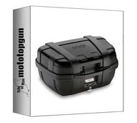 MOTOTOPGUN givi bauletto monokey trekker lite nero 52 lt 6kg + attacco compatibile con moto guzzi v85 tt 2019 2020 2021 2022 2023 trk52bb + sra8203