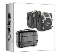 MOTOTOPGUN givi bauletto trk33b + borse laterali grt709b trekker canyon nero 103 lt + atacco compatibile con honda nc 750 x/dct 2014 2015 trk33b + grt709b + te1111 + 1111fz + m5