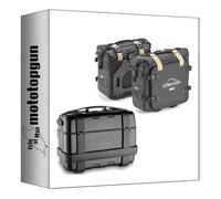 MOTOTOPGUN givi bauletto trk33b + borse laterali grt720b trekker canyon nero 83 lt + atacco compatibile con honda nc 750 x/dct 2014 2015 trk33b + grt720b + te1111 + 1111fz + m5