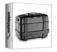 MOTOTOPGUN givi bauletto trk46b monokey trekker alluminio nero 46 lt + attacco compatibile con suzuki dl 1000 v-strom 2017 2018 2019 trk46b + sr3112 + m5