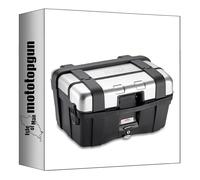 MOTOTOPGUN givi bauletto trk46n monokey trekker alluminio 46 lt + attacco compatibile con suzuki dl 1000 v-strom 2014 2015 2016