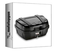 MOTOTOPGUN givi bauletto trk52b monokey trekker alluminio nero 52 lt + attacco compatibile con mbk skycruiser 125 2010 2011 2012 trk52b + sr370