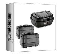 MOTOTOPGUN givi bauletto trk52b + valigie laterali trk46bpack2 trekker nero 144 lt + attacco compatibile con honda nc 750 x 2016 2017 2018 2019 2020 trk52b + trk46bpack2 + pl1146 + 1146fz + m5
