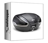 MOTOTOPGUN givi bauletto v47nnt monokey carbon look tech 47 lt + atacco compatibile con kawasaki ninja 1000 sx 2020 2021 2022 2023 2024 v47nnt + 4130fz + m5