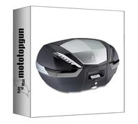 MOTOTOPGUN givi bauletto v47nt monokey argento tech 47 lt + atacco compatibile con kawasaki ninja 1000 sx 2020 2021 2022 2023 2024 v47nt + 4130fz + m5