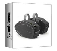 MOTOTOPGUN givi borse laterali ea100c nero 70 lt + attacco compatibile con ducati monster 696-796-1100 2008 2009 2010 2011 2012 2013 2014 ea100c + t681 + 7400kit