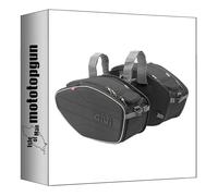 MOTOTOPGUN givi borse laterali ea101c nero 60 lt + attacco compatibile con yamaha fz6 600 / fazer 2004 2005 2006 ea101c + t351 + 351kit