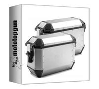 MOTOTOPGUN givi valigie laterali ala36apack2 monokey trekker alaska alluminio 72 lt + attacco compatibile con harley davidson pan america 1250 2021 2022 2023