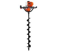 Mototrivella a scoppio da 65cc fornita con singola punta da 200mm o con combinazione di punte per trivella da 100/150/200mm e 100/200/300mm + prolunghe (65cc + Punta da 100mm)