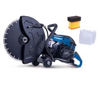 Mototroncatrice a scoppio 65cc per cemento disco 350mm Scheppach pts400