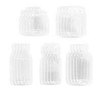 MOTOULAX 20 pezzi di segnalibri di fiori secchi trasparenti fatti di fiori fatti di fiori fai da te fioraio di fiori secchi (B)