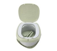 MOTOULAX Bagno pieghevole per il bagno con borsa portaoggetti per andare al pieghevole per andare al viaggio in campeggio (verde)