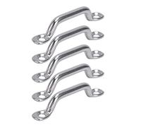 MOTOULAX Cuscinetti Eye, 10 pezzi, cuscinetti per gli occhi, in acciaio inox, cuscinetti superiori per barca, copertura per gli occhi, fiocco di ancoraggio, set in acciaio inox 316 per fissaggio