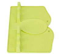 MOTOULAX Riposo di utensili in silicone, resistente al calore, antiscivolo, con cuscinetto a goccia, per cucina, pinze per cucchiaio (verde chiaro)