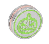 MOTOULAX Slider di monete di zucca, giocattolo scorrevole con motivo di zucca, set di rotazione in lega di zinco, giocattoli per alleviare lo stress con borsa di immagazzinaggio