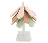 MOTOULAX Sottopentola in silicone per piatti caldi, set di sottopentola a forma di albero, isolamento termico, impilabile, supporto in silicone per pentole calde, cuscinetti