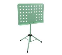 MOTOULAX Supporto musicale regolabile, portatile, pieghevole, sollevabile, professionale, per libri di musica professionale, per chitarra, violino, ukulele (verde)