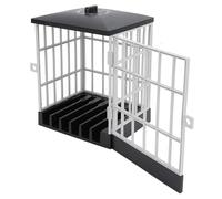 MOTOULAX Supporto per cellulare, carcere con timer, sicuro per smartphone, per scuola, casa, ufficio, colore: nero e grigio