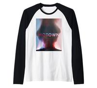 Motown Retro Vintage Aesthetic Silhouette Art Maglia con Maniche Raglan