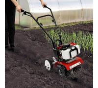 Motozappa a 2 tempi, a benzina, 52 CC, 1,9 KW, motozappa, fresa da giardino, 6500-7000r/min 35 cm di profondità, 3-10 cm di larghezza di lavoro