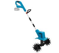 Motozappa a Batteria 500W, Motozappa Elettrica con 4 * 12 Lame in Acciaio, 300RPM, Largh. Lavoro 20 cm, Profond. Lavoro 15 cm, Maniglia Ergonomica, per Giardini e orti (senza Batteria)
