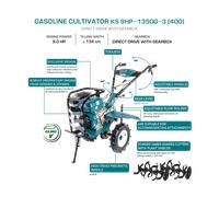 Motozappa a benzina KS 9HP-1350G-3 (500)
