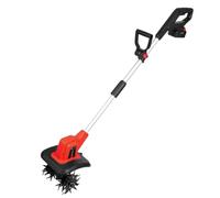 Motozappa da Giardino A Batteria Da 20 V,Pratica Motozappa Elettrica Compatta con Larghezza di Lavorazione di 23cm E Profondità di Lavorazione di 16cm Motocoltivatore