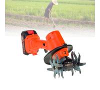 Motozappa Elettrica Da Giardino,Motocoltivatore A Batteria Da 21v,Coltivatore Portatile Per Terreno,235 Giri/Min,Larghezza Di Fresatura Di 10 Cm E Profondità,Electrictiller-1battery
