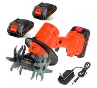Motozappa Elettrica Da Giardino, Zappatrice E Coltivatore Con 4 Lame In Metallo, 12V Potente Motozappa Ricaricabile Per Piccoli Giardini, Profondità Di 10cm - Motozappa Elettrica(No rod)