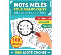 Mots Cachés Éditions Mots Mêlés Pour Malvoyants (Tascabile)
